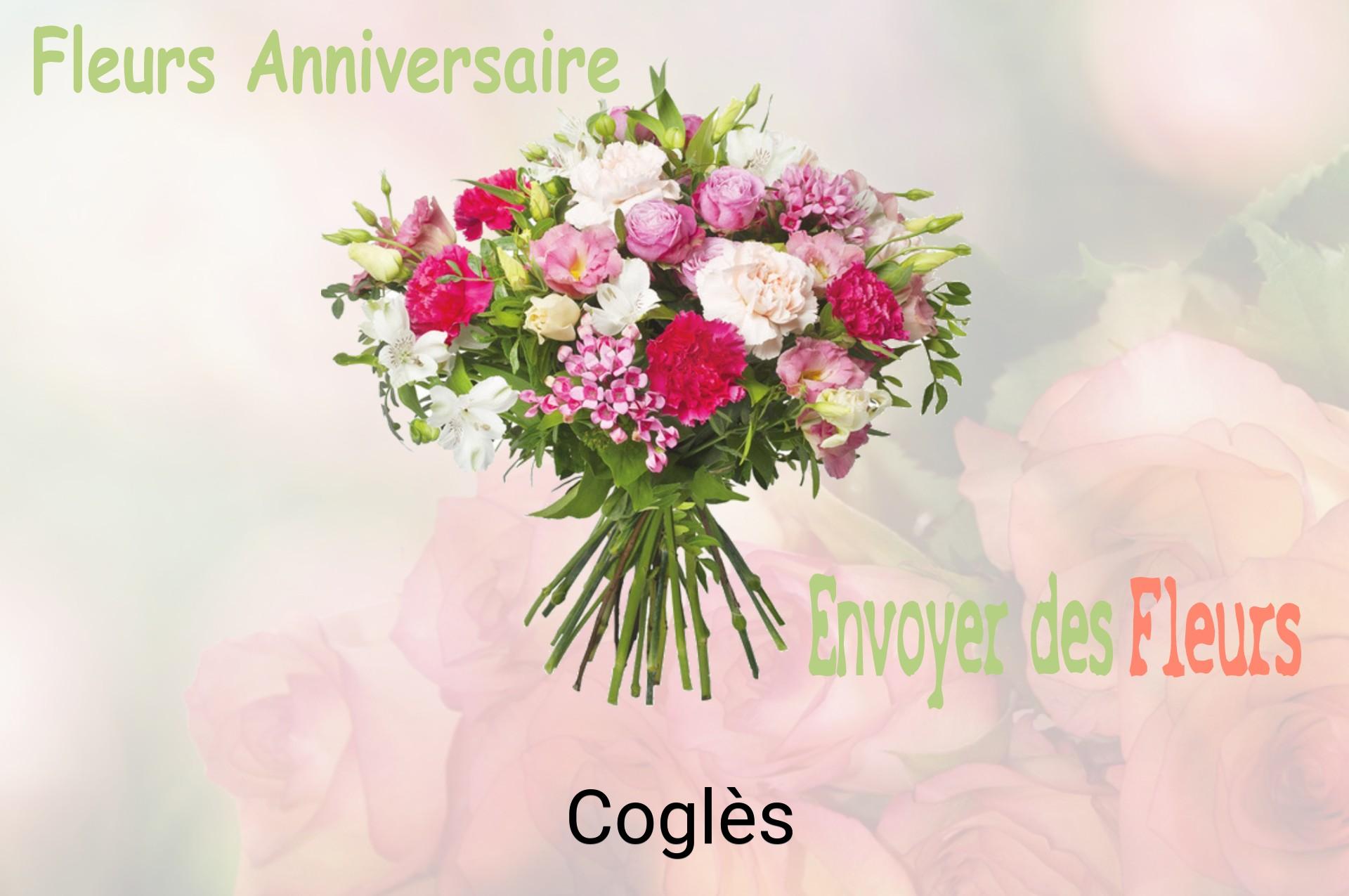Bouquet de fleurs d’anniversaire livré à Coglès