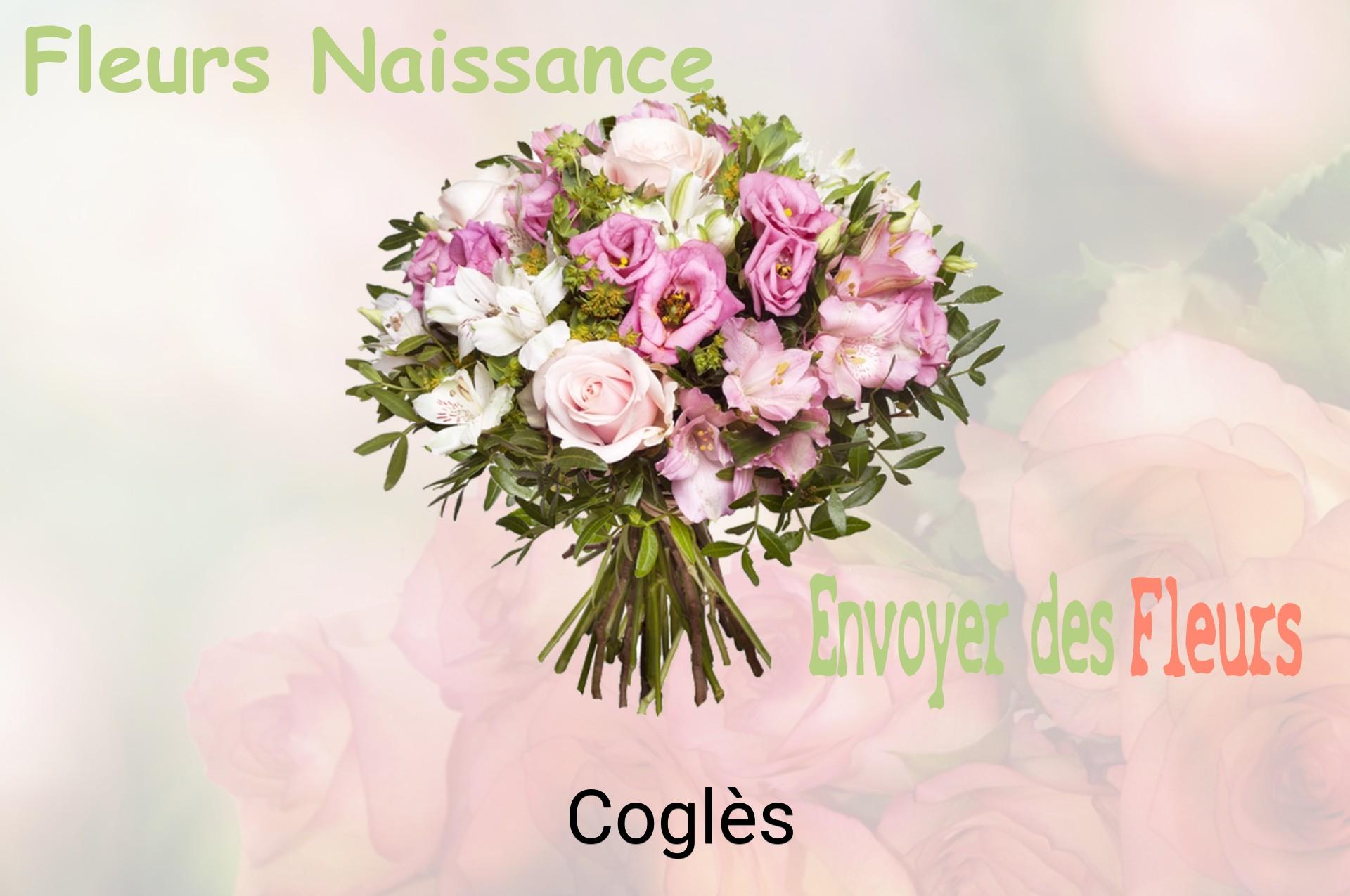 Bouquet de fleurs de naissance livré à Coglès